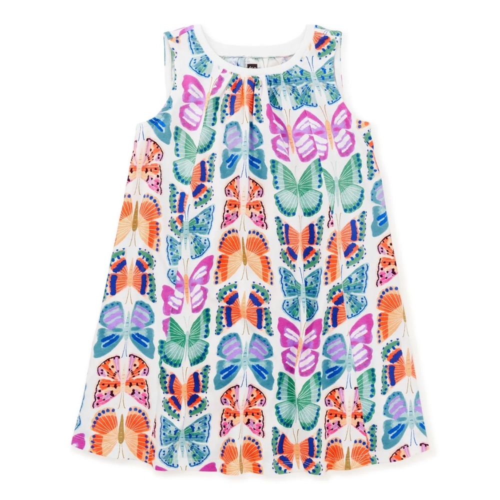 Tea Collection - Trapeze Dress - Mariposas Pintadas, Painted Butterflies